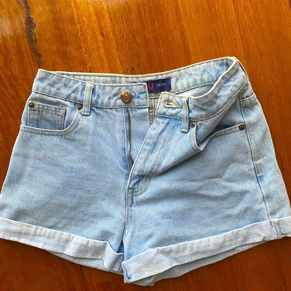 Used Light Blue Denim Shorts 
